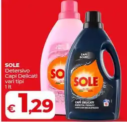 Coop SOLE Detersivo Capi Delicati vari tipi offerta