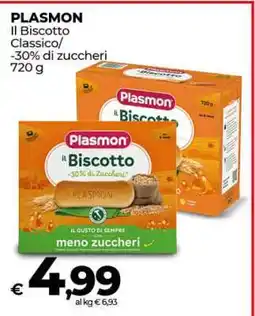 Coop PLASMON Il Biscotto Classico/-30% di zuccheri offerta