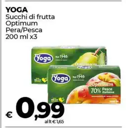 Coop YOGA Succhi di frutta Optimum Pera/Pesca offerta