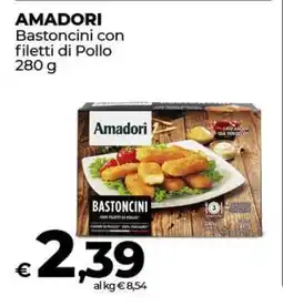 Coop AMADORI BASTONCINI CON FILETTI DI POLLO offerta