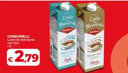 Coop CONDORELLI Latte di Mandorla vari tipi offerta