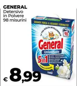 Coop GENERAL Detersivo in Polvere 98 misurini offerta