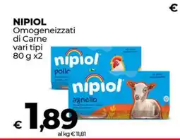 Coop Nipiol Omogeneizzati di Carne offerta