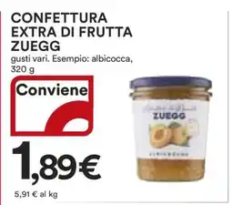 Coop CONFETTURA EXTRA DI FRUTTA ZUEGG offerta