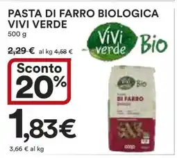 Coop PASTA DI FARRO BIOLOGICA VIVI VERDE offerta