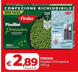 Coop FINDUS Pisellini Primavera 450 g offerta