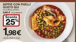 Coop SEPPIE CON PISELLI GUSTO QUI offerta