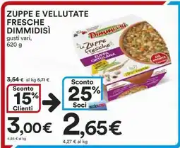 Coop Zuppe e Vellutate Fresche DimmidiSì offerta