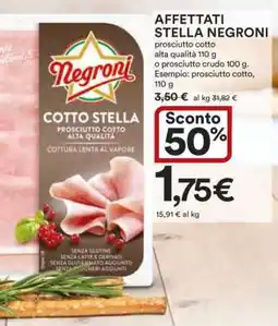 Coop AFFETTATI STELLA NEGRONI offerta