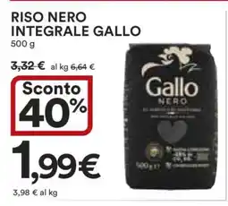 Coop Riso Nero Integrale Gallo offerta