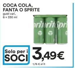 Coop COCA COLA, FANTA O SPRITE offerta