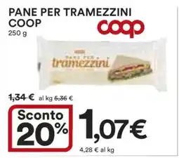 Coop PANE PER TRAMEZZINI COOP offerta