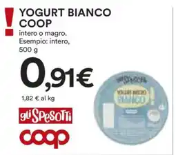 Coop Yogurt Bianco Coop offerta