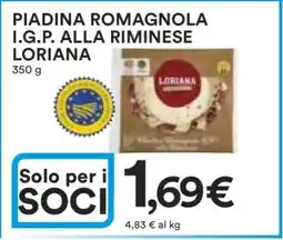 Coop PIADINA ROMAGNOLA I.G.P. ALLA RIMINESE LORIANA offerta