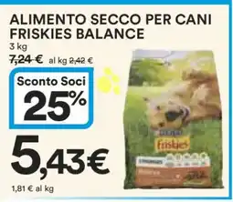Coop ALIMENTO SECCO PER CANI FRISKIES BALANCE offerta