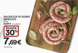 Coop Salsiccia di Suino Mericco offerta