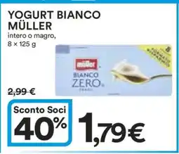 Coop YOGURT BIANCO MÜLLER offerta
