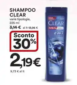 Coop SHAMPOO CLEAR offerta
