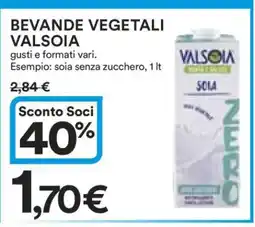 Coop BEVANDE VEGETALI VALSOIA offerta