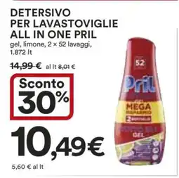 Coop DETERSIVO PER LAVASTOVIGLIE ALL IN ONE PRIL offerta