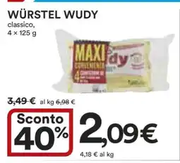 Coop WÜRSTEL WUDY offerta