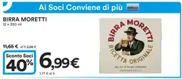 Coop BIRRA MORETTI offerta