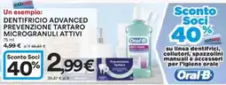 Coop DENTIFRICIO ADVANCED PREVENZIONE TARTARO MICROGRANULI ATTIVI offerta