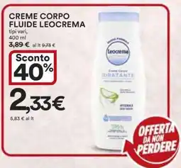 Coop CREME CORPO FLUIDE LEOCREMA offerta