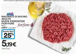 Coop Macinato di Bovino Adulto Razza Piemontese Fior Fiore offerta