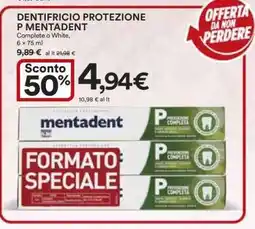 Coop DENTIFRICIO PROTEZIONE P MENTADENT offerta