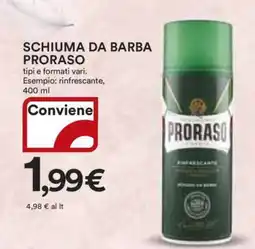 Coop SCHIUMA DA BARBA PRORASO offerta