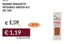 Prezzemolo e Vitale Rummo spaghetti integrali grossi n.5 offerta