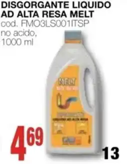Mondo Brico Disgorgante liquido ad alta resa MELT offerta