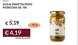 Prezzemolo e Vitale Sicilia perfetta pesto pistacchio offerta