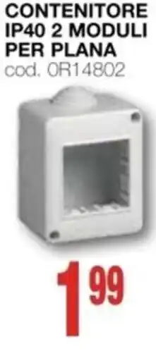 Mondo Brico VIMAR Contenitore ip40 2 moduli per plana offerta