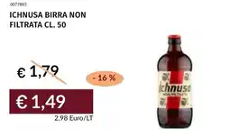 Prezzemolo e Vitale Ichnusa birra non filtrata offerta