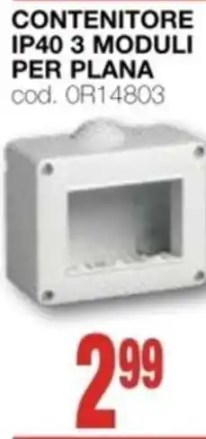 Mondo Brico VIMAR Contenitore ip40 3 moduli per plana offerta