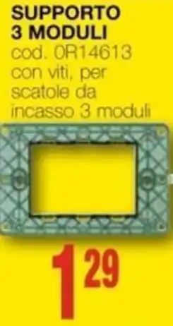 Mondo Brico VIMAR Supporto 3 moduli offerta