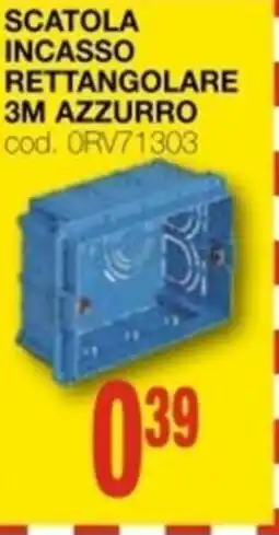 Mondo Brico VIMAR Scatola incasso rettangolare 3m azzurro offerta
