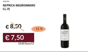 Prezzemolo e Vitale Neprica negroamaro offerta