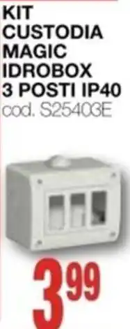 Mondo Brico BTICINO Kit custodia magic idrobox 3 posti ip40 offerta