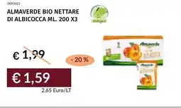 Prezzemolo e Vitale Almaverde bio nettare di albicocca offerta