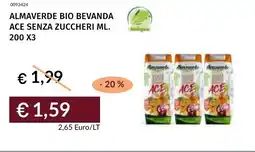 Prezzemolo e Vitale Almaverde bio bevanda ace senza zuccheri offerta