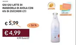 Prezzemolo e Vitale Giu giu latte di mandorla di avola con 6% di zuccheri offerta