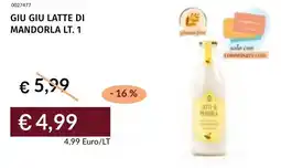 Prezzemolo e Vitale Giu giu latte di mandorla offerta
