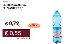 Prezzemolo e Vitale Lauretana acqua frizzante offerta