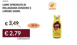 Prezzemolo e Vitale Lome spremuta di melagrana zenzero e limone offerta