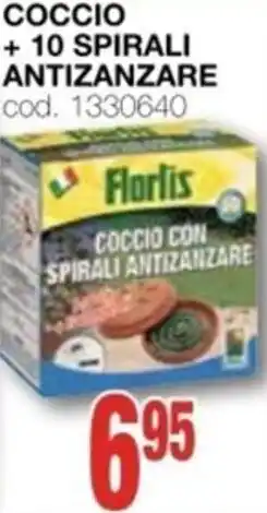 Mondo Brico FLORTIS Coccio + 10 spirali antizanzare offerta