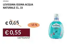 Prezzemolo e Vitale Levissima issima acqua naturale offerta
