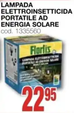Mondo Brico FLORTIS Lampada elettroinsetticida portatile ad energia solare offerta